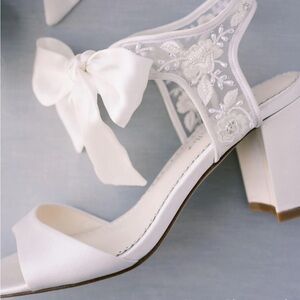Bella Belle Camila Block Heel Open Toe Wedding Shoe